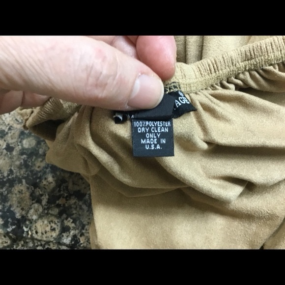 Boy Language Faux Suede Cold Shoulder top - Picture 6 of 7